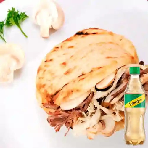 Combo Arepa Provinciana + Schweppes Ginger Ale 400ML