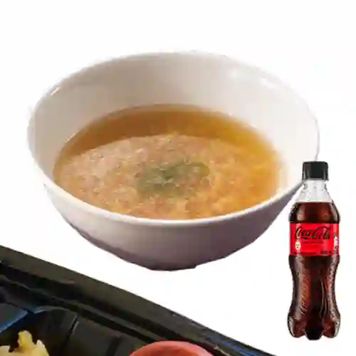 Combo Sopa Tonkotsu + Coca Cola Sin Azúcar 400 ml