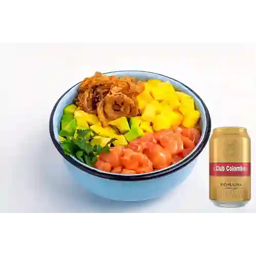 Combo Hoku Bowl + Club col. Dorada Lta 330ml