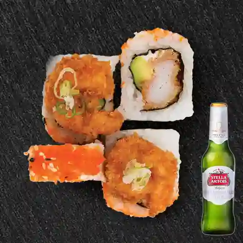 Combo Sushi Eby Crocante + Stella Artois Bot. 330ml