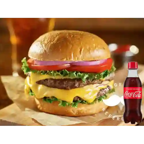 Combo Doble Carne + Coca-Cola Sabor Original 250 ml