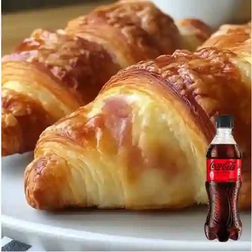 Combo Croissant de Queso + Coca-Cola Zero 400 ml