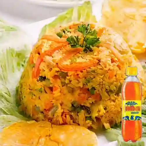 Combo Arroz con Pollo + Colombiana 400 ml