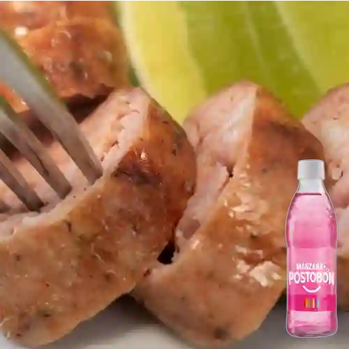 Combo Chorizo Argentino + Postobón Manzana 300 ml
