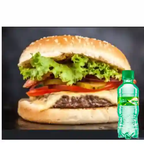 Combo Hamburguesa Clasica + Brisa con Gas
