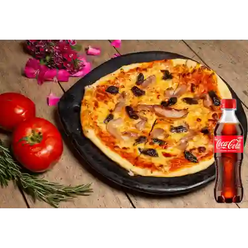 Combo Pizza la Texana + Coca Cola Original 400 ml