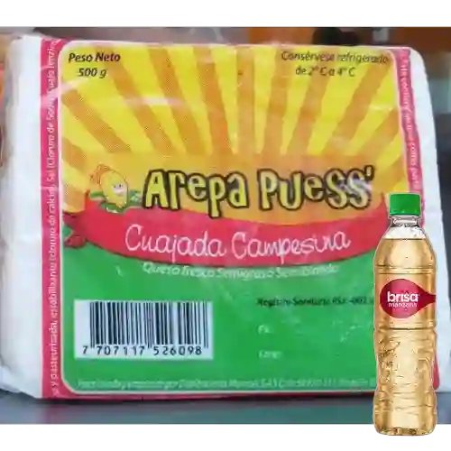 Combo Libra de Cuajada + Brisa Manzana 600 ml