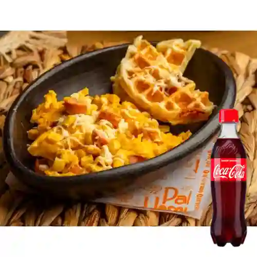 Huevos Rancheros +Waffle Pandebono +CocaCola Org 400ml