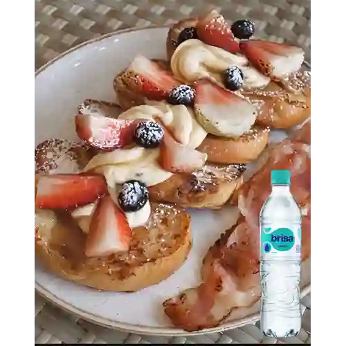 Combo Tostadas Francesas + Brisa Sin Gas 600ML
