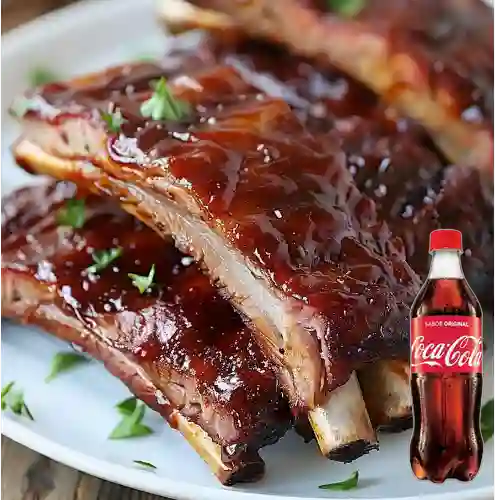 Combo Costillas Al Barril 400 gr +Cocacola Orig 500ml