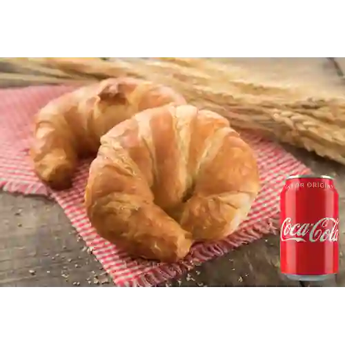 Combo Croissant Mantequilla + Coca-Cola Sabor Original 330 ml