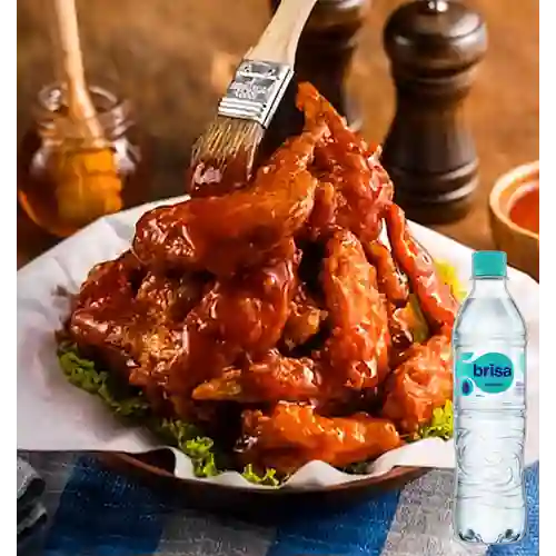 Combo Plato Personal de Alitas + Brisa Sin Gas 600ML