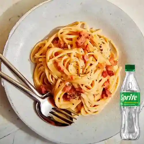 Combo Pasta Carbonara + Sprite Original 400ml