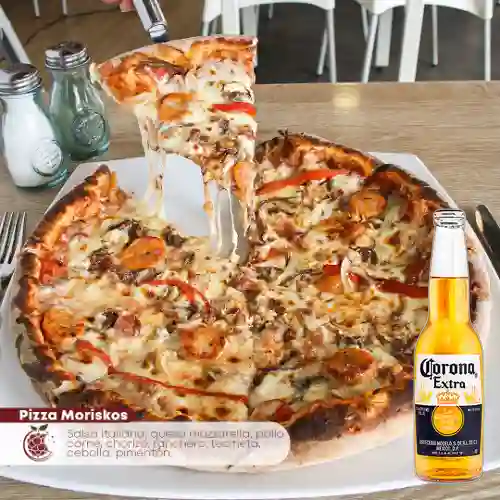 Combo Pizza Moriskos + Cerveza Corona 330 ml