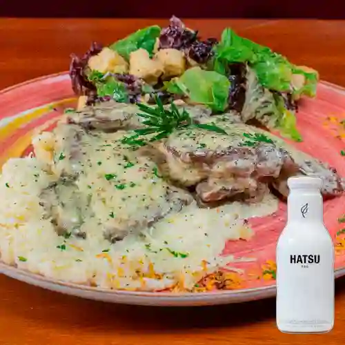 Combo Steak Pimienta + Te Hatsu