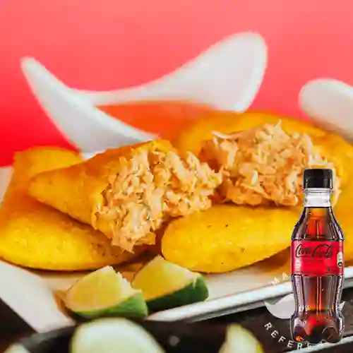 Combo Empanada de Pollo 15cm +Cocacola S/az 250ML