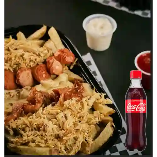 Combo Papas c/ Pollo +Cocacola Orig 400ml