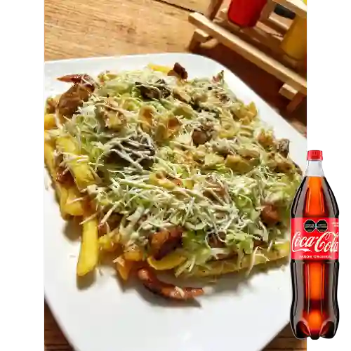 Combo Salchipapa Salchi Yoon Dúo +Cocacola Orig 1.5l