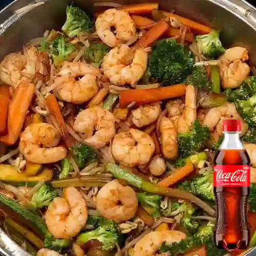 Combo Chop Suey c/ Camarón +Cocacola Orig 400ml