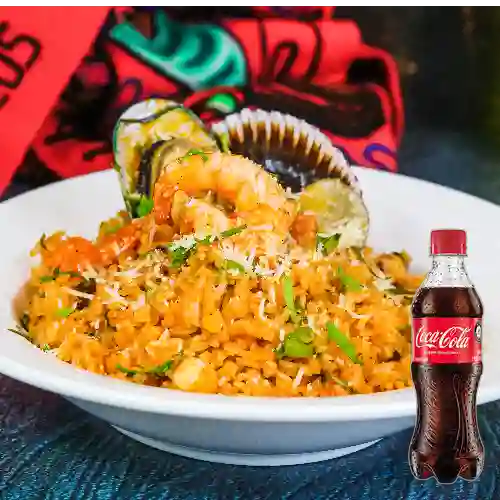 Combo Arroz con Mariscos + Coca Cola Original 400ml