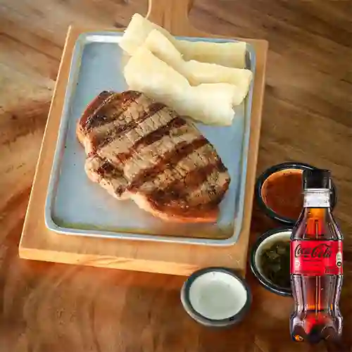 Combo Punta de Anca de Cerdo +Cocacola S/az 250ML