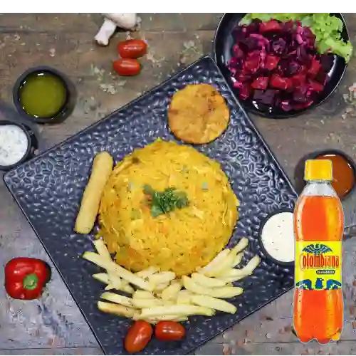 Combo Arroz con Pollo + Colombiana 400 ml