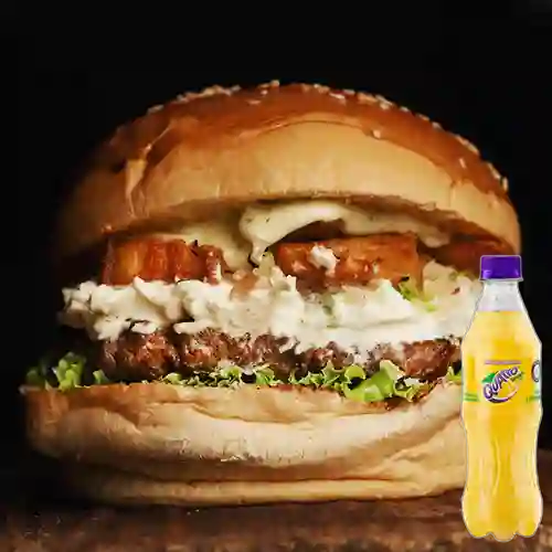 Combo Hamburguesa Caribbean + Quatro Original 400ML