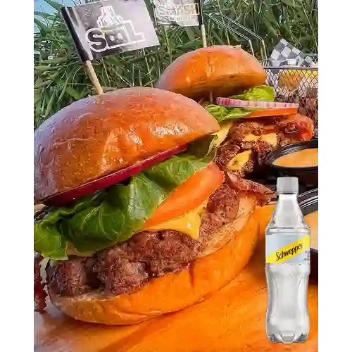 Combo Clásica-Lab Sencilla + Schweppes Soda 400ml