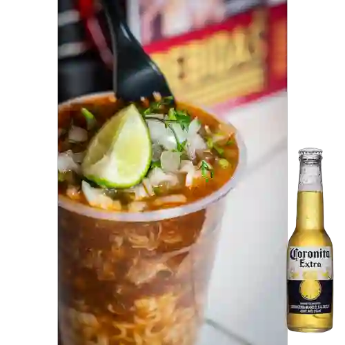 Combo Ramen de Birria + Cerveza Coronita