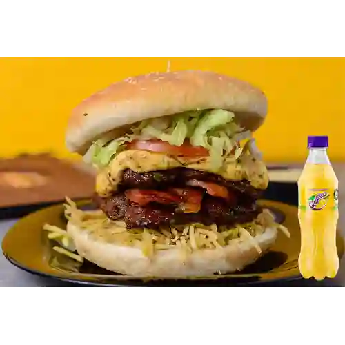 Hamburguesa Doble Carne Especial +Quatro Org 400ML
