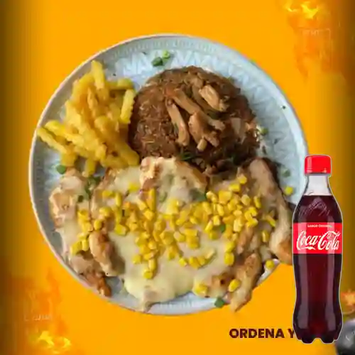 Combo Pechuga Gratinada Especial +Cocacola Orig 400ml
