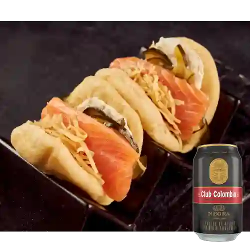 Combo Bao de Salmón + Club Colombia Negra 355 ml