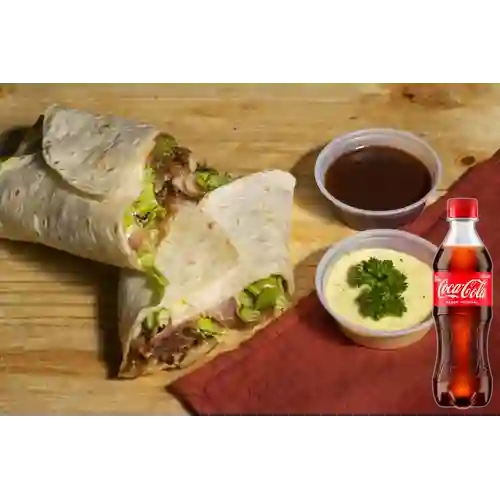 Combo Kebab en Tortilla + Coca Cola Original 400 ml