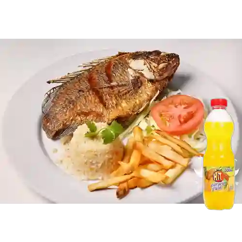 Combo Mojarra Frita + Hit Naranja Piña 500 ml