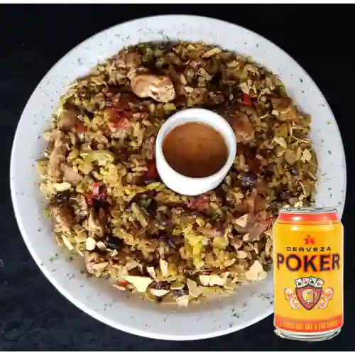 Combo Arroz Jalisco + Cerveza Poker