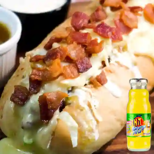 Combo Perro Americano Especial +Hit Naranja Piña 350ml