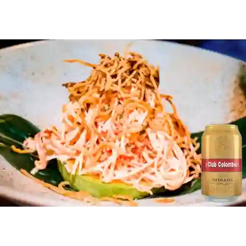Combo Palmito Crunchy Salad + Club Col. Dorada Lata 330ml