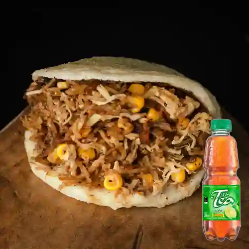 Combo Arepa Mazorcada + Mr Tea Limón 300 ml