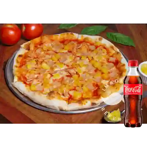 Combo Pizza Hawaiana Mediana +Cocacola Orig 400ml