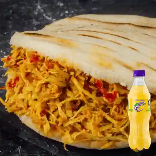 Combo Arepa Full Pollo + Quatro Original 400ML
