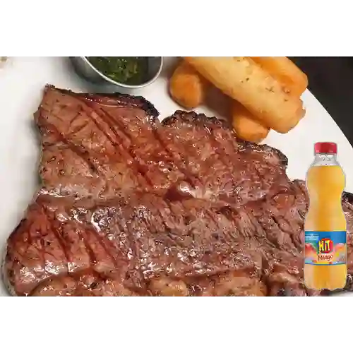 Combo Churrasco Asado + Hit Mango 400 ml