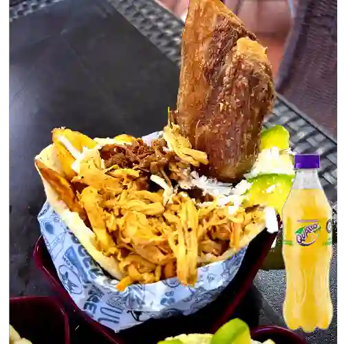 Combo Arepa Parchera + Quatro Original 400ML