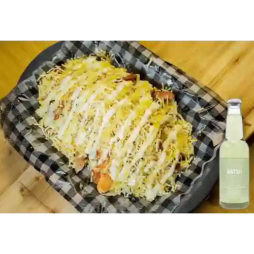 Combo Salchipapa Sammy's +Hatsu Sandia Albahaca 300ml