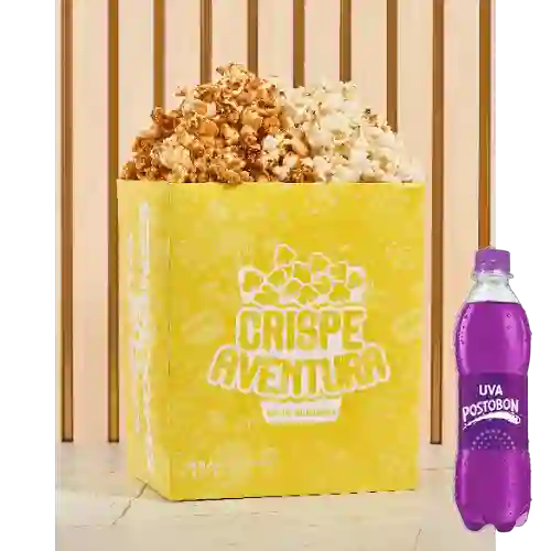 Combo Crispetas Grandes Mixtas + Postobon Uva 400 ml