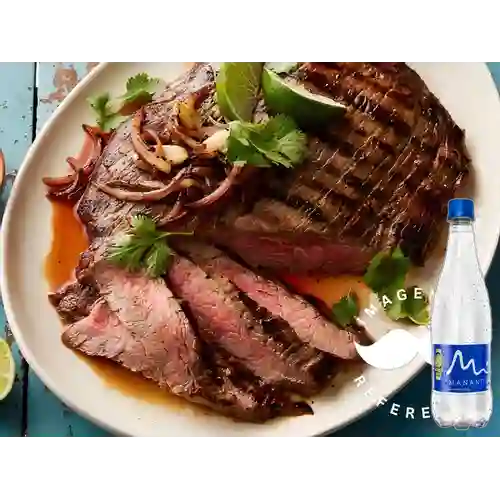 Combo Carne Asada + Manantial Sin Gas 600 ml