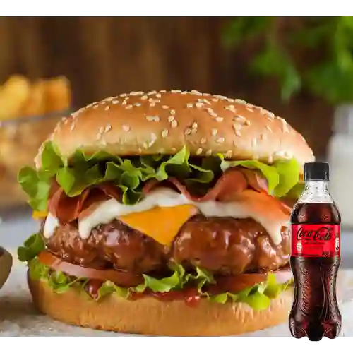 Combo Hamburguesa Sencilla +Cocacola S/az 400ml