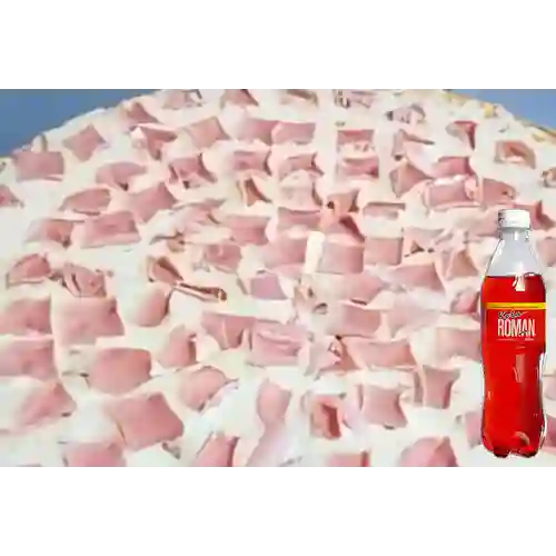Combo Pizza de Jamón y Queso Small + Kola Roman 400 ml