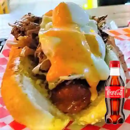 Combo Perro Ranchero + Coca Cola Original 250ML
