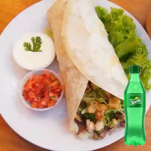 Combo Burrito de Pollo + Sprite 400ml