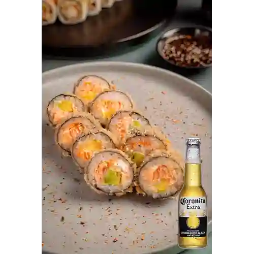 Combo Tiger Roll + Cerveza Coronita Bot. 210ml